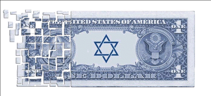 Jewish star on dollar bill