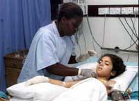Adva Anter, 8, wounded in the attack