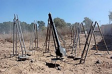 Kassam rocket launchers in Gaza. (IDF)