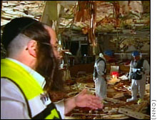 The Park Hotel dining room after the blast